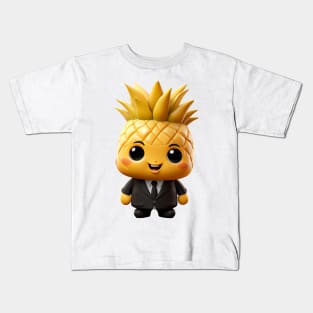 Cute Kawaii Office Pineapple Kids T-Shirt